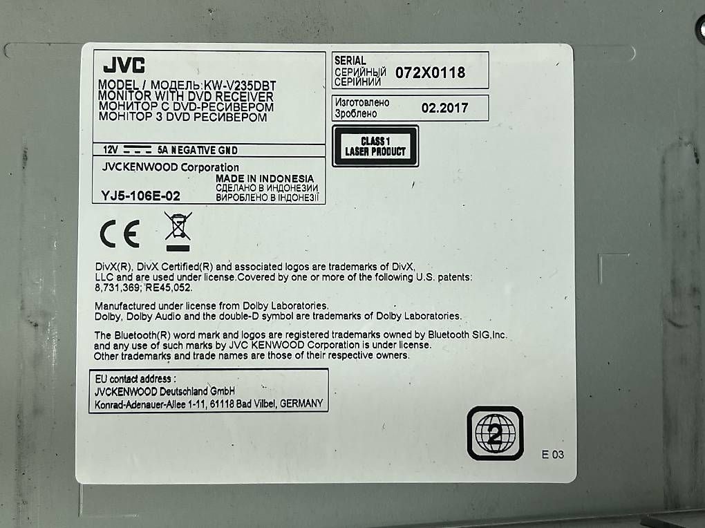 Radio: Autoradio JVC KW-V235DBT – Usato da kriens venduto da inf_9fnc 1