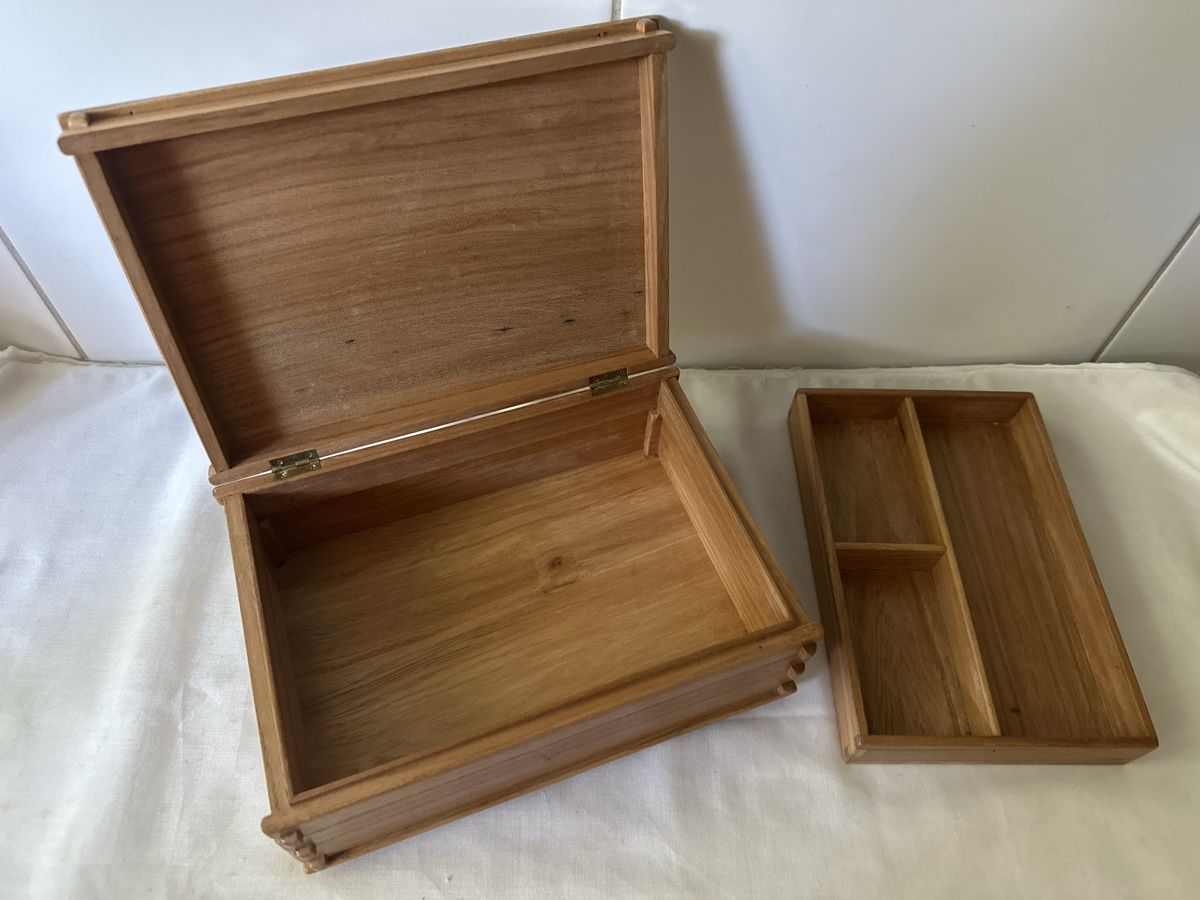 Schmuckkästen: Holz Schmuckschatulle mit Einsatz – Gebraucht aus Zürich von Chaeffeler 2
