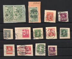 T Suisse , Encart postaux et fragment  , voir Photos