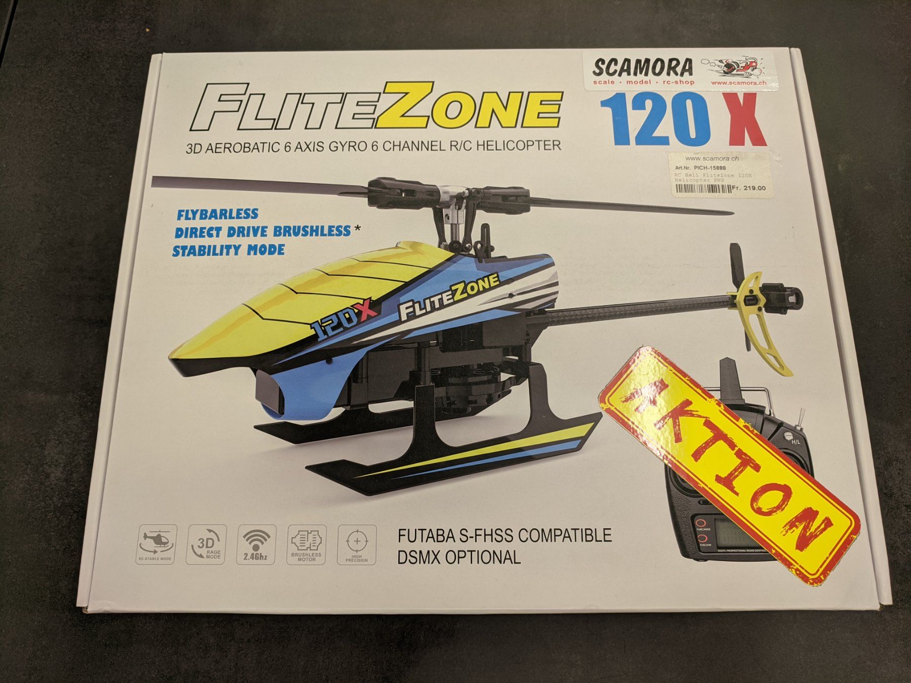 Modellismo RC: FliteZone 120X RC Helikopter – Nuovo (secondo la descrizione) da Uznach venduto da ice-breaker