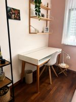 Bureau blanc avec rangement + chaise