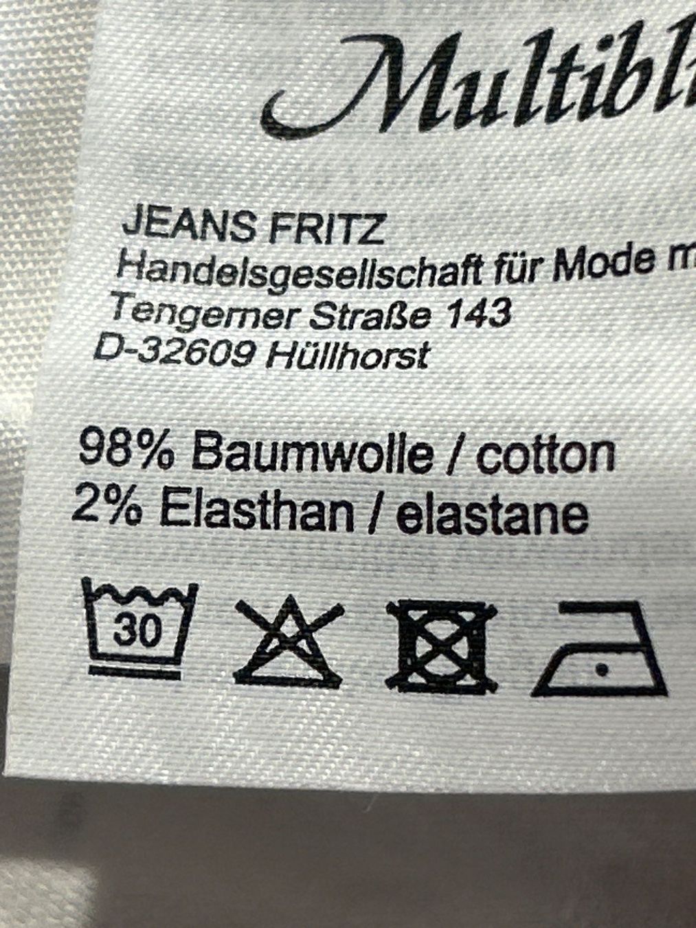 Pantaloni: Hose weiss mit Muster von Multiblu Gr.38 – Usato da Brunnen venduto da Nala2929 6