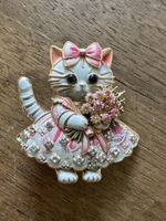 Süsse Brosche mit Katze