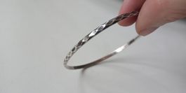 Antiker Armreif Silber 800 geometrisches Muster zu Nile