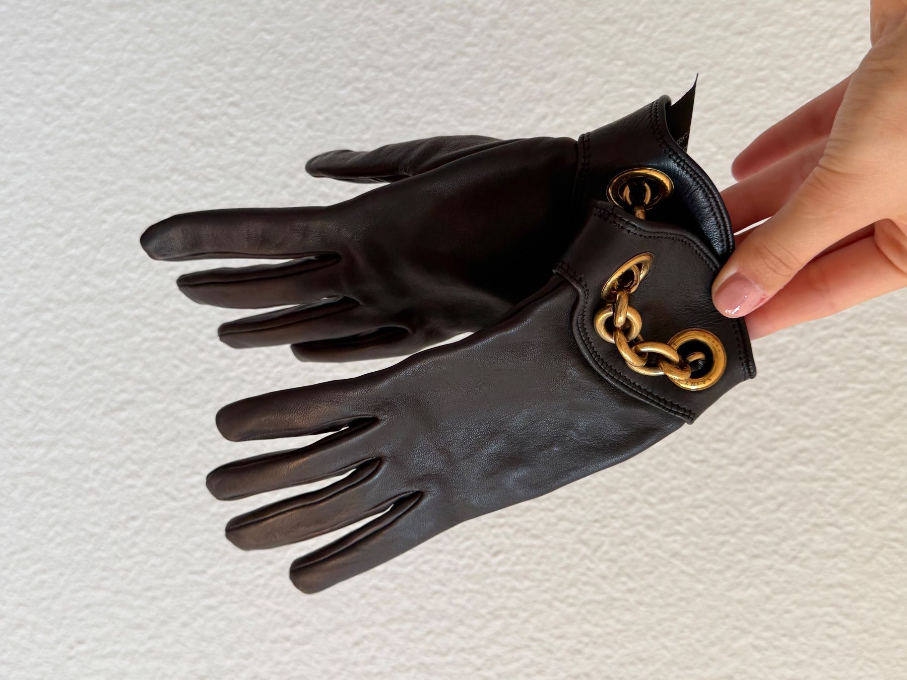 Guanti & manicotti: Saint Laurent Handschuhe – Nuovo (secondo la descrizione) da Burgdorf venduto da ime_f9f6 3