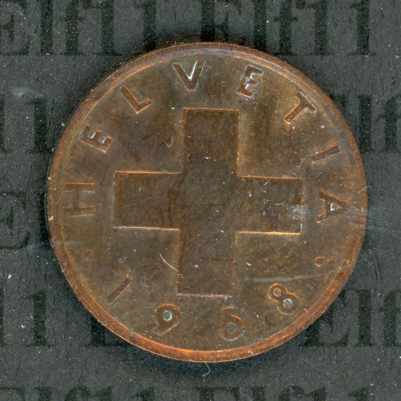 Tutti le monete: CHF___0.01 1968 vz 1 Rappen – Usato da Widnau venduto da Elf11