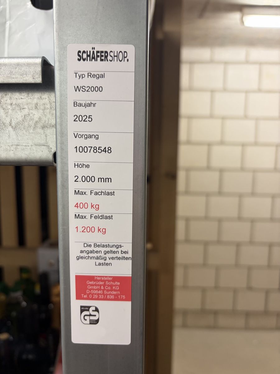 Scaffali: Schäfer Shop Regal 2x2 Meter – Nuovo (secondo la descrizione) da Ostermundigen venduto da BestPrice_3072