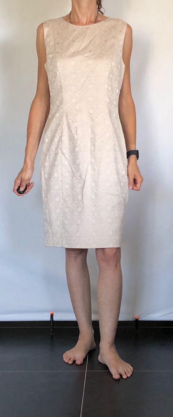 H&M Vestiti: Robe sans manches rose pâle texturée H&M 42 neuve – Nuovo e nell'imballaggio originale da Coppet venduto da Vanessamode 5