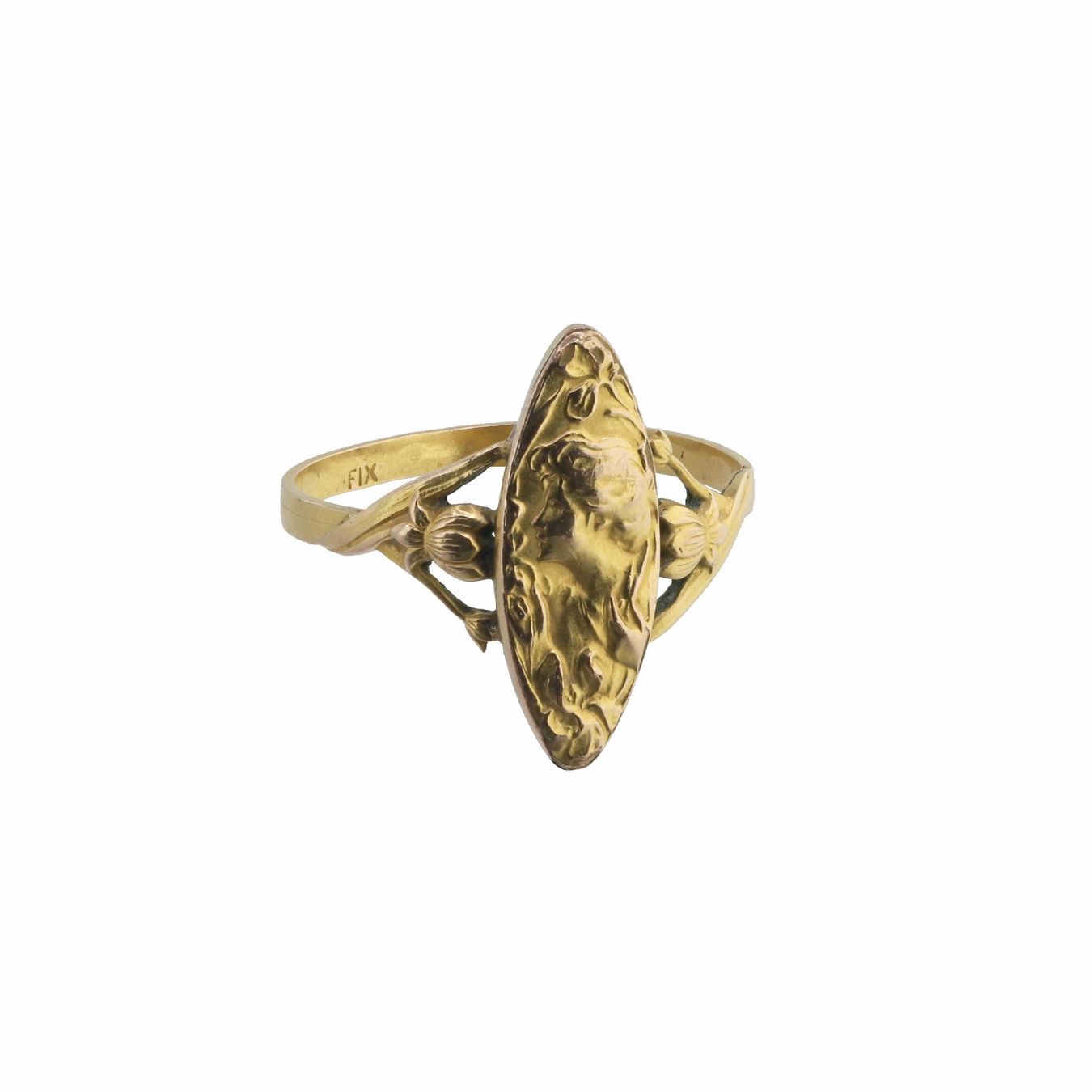 Anelli: Gold Ring, Art Nouveau – Usato da Zürich venduto da Vintage-Jewellery
