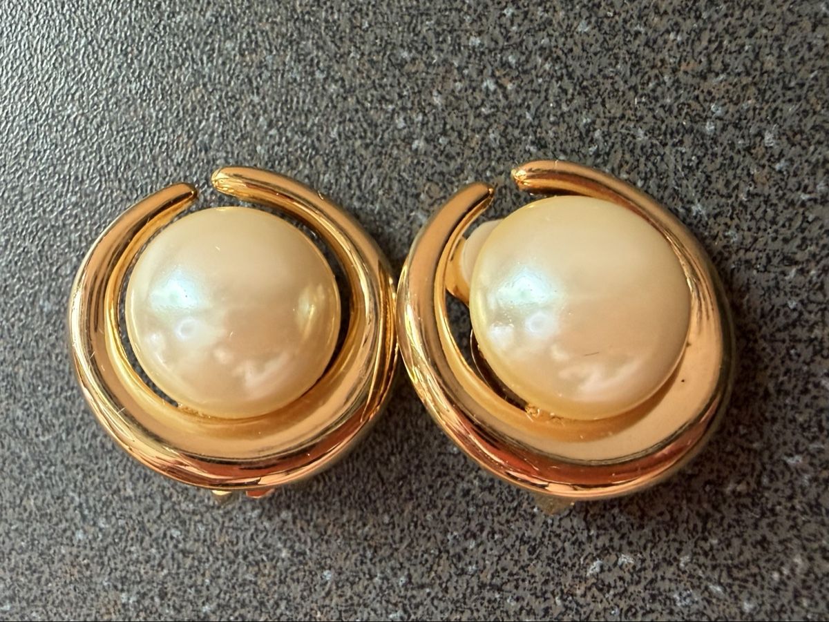 Orecchini pendenti & Orecchini a lobo: Vintage Ohrringe Clips Luxus Modeschmuck, Perlen  – Usato da Lamone venduto da LaCantinaMagica 1