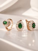 Schmuckset, Ohrringe, Ring 