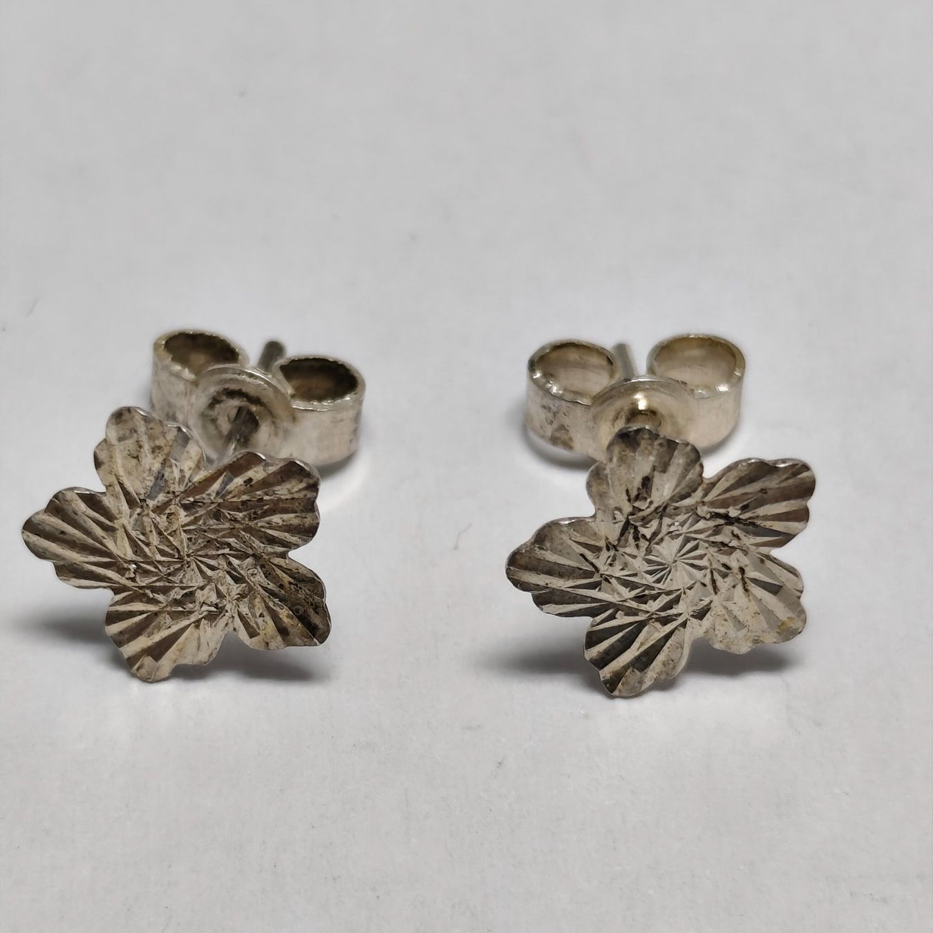 Orecchini pendenti & Orecchini a lobo: Vintage Silver silber Stud Earrings Boucles d'Oreilles #A4 – Usato da Châtelaine venduto da Tropic.Watch2