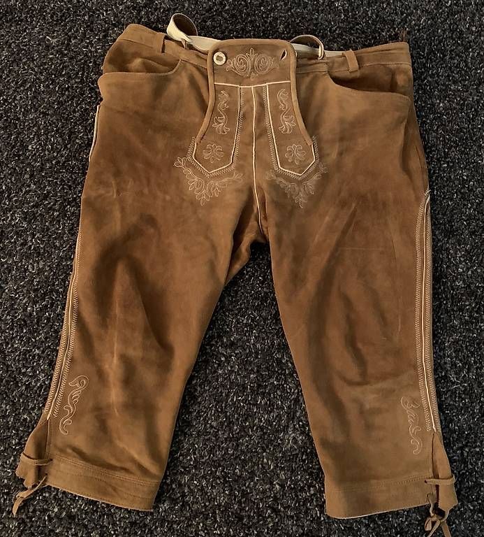 Pantaloni: Oktoberfest Lederhose/Hemd – Usato da Oberglatt venduto da Mamijo