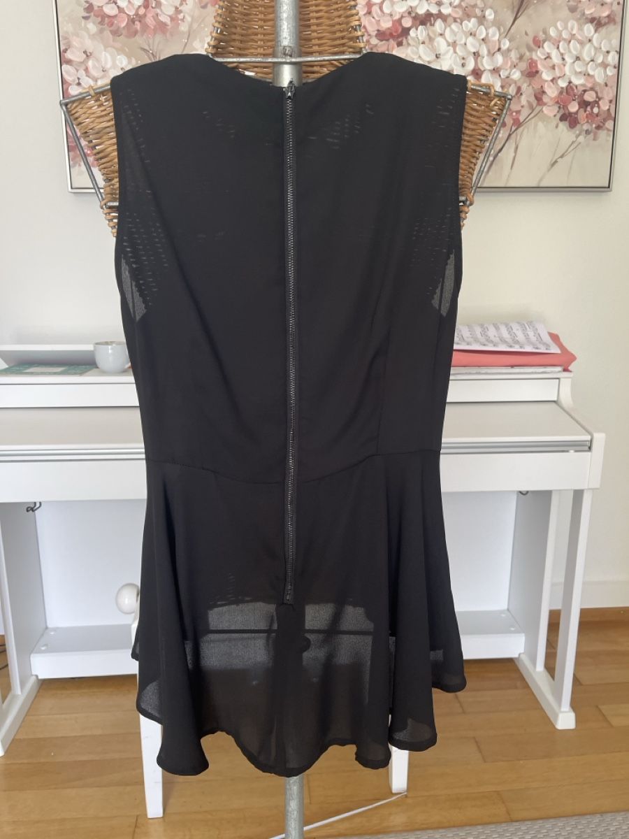 Zebra Tops: Top mit Pailletten und Voile, Zebra, M – Gebraucht aus Solothurn von Bobesch08 3