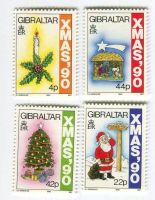 Briefmarken "Weihnachtsmann". Gibraltar.
