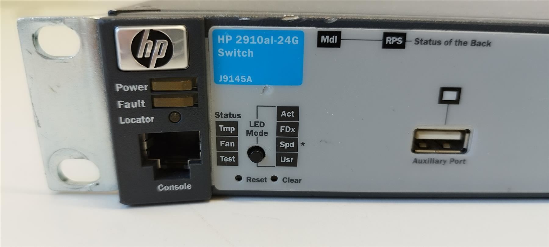 Hub & Switch: HP 2910al-G24 – Usato da Niederdorf venduto da LeptonAG 1