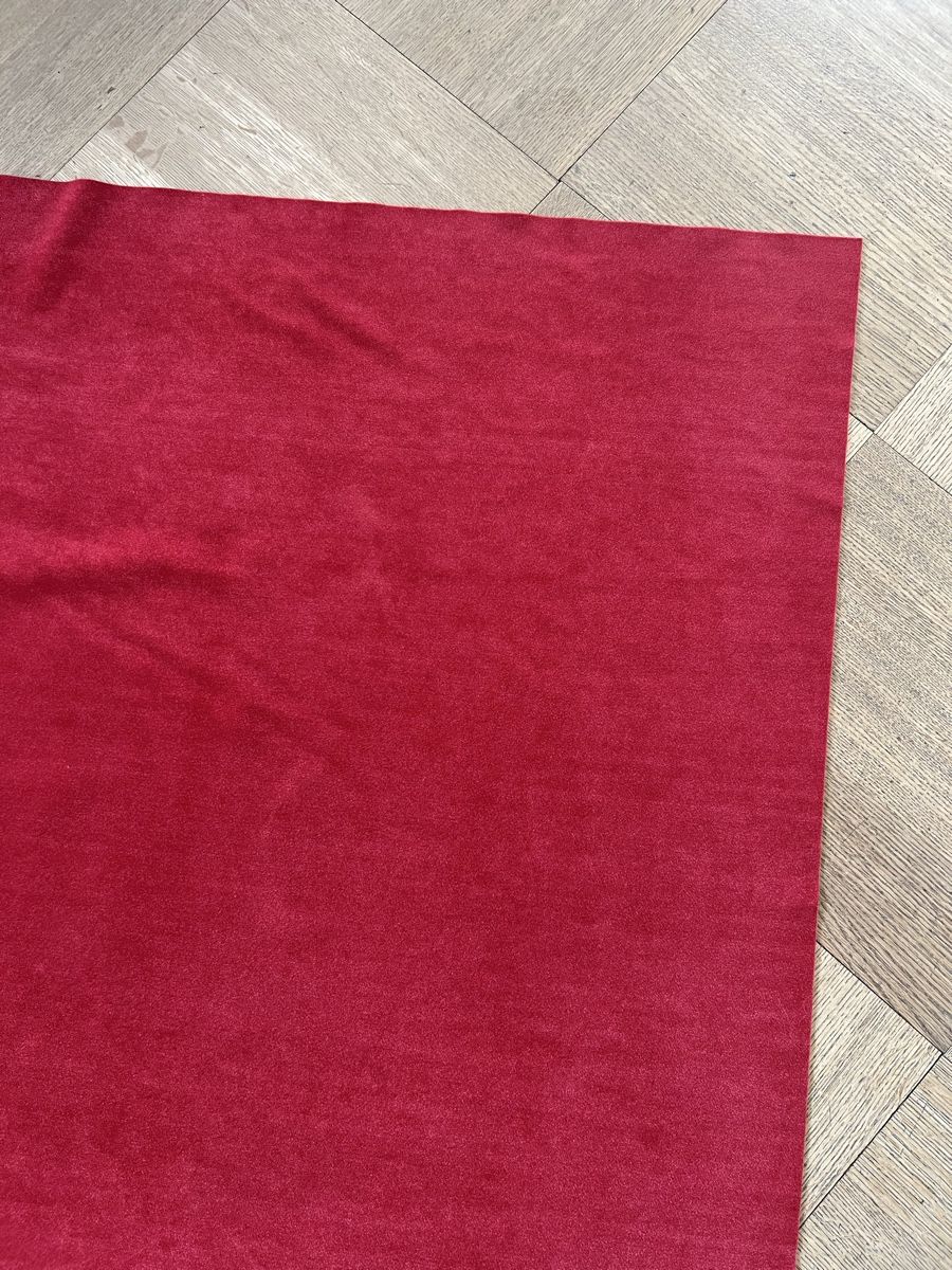 Tessuti: Samt Stoff, orange rot, 138 x 200cm – Usato da winterthur venduto da Cw5 1