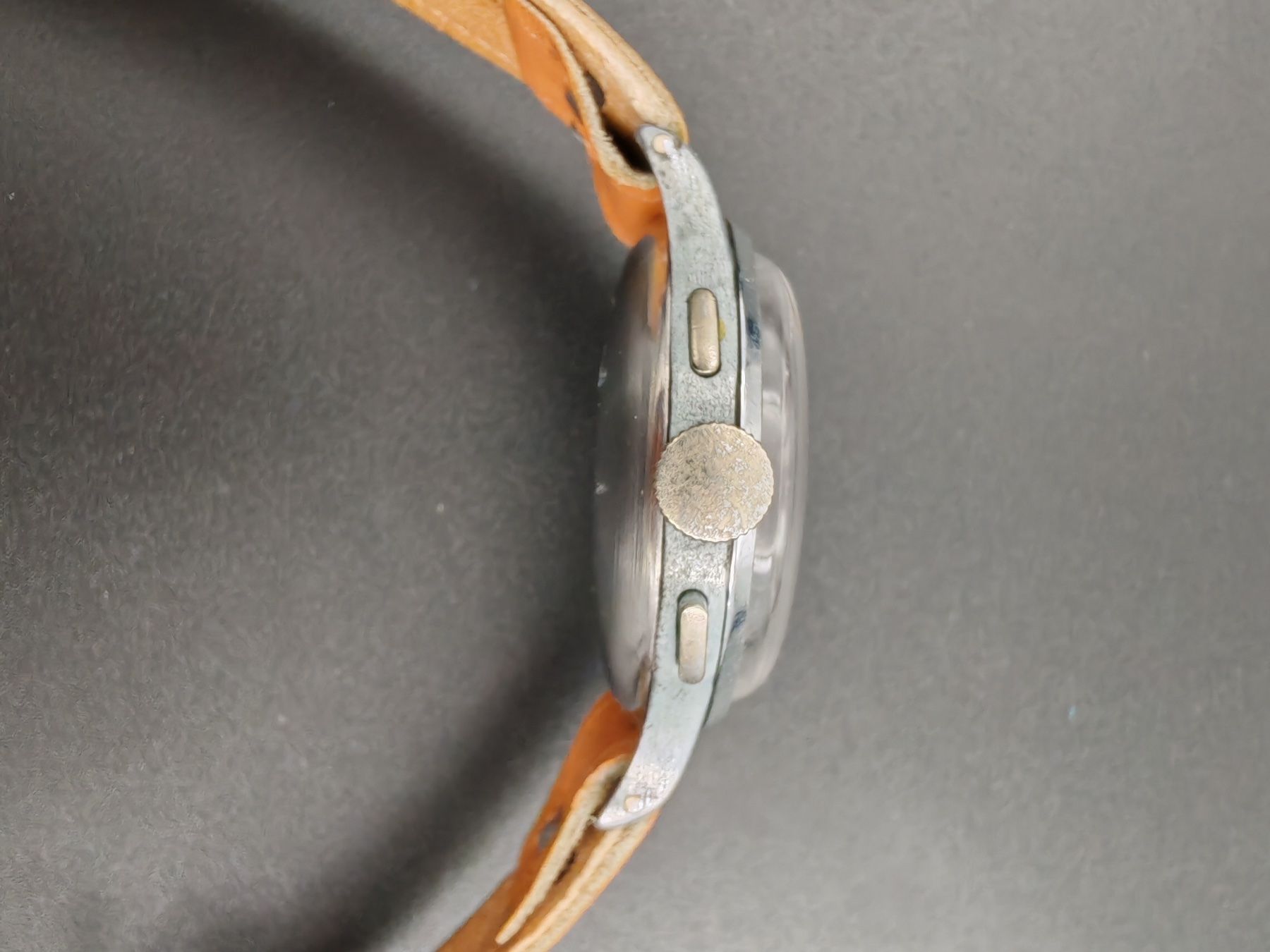 Orologi: NO NAME CHRONO (Defekt, salmon dial) – Usato da Otelfingen venduto da Yossi-68 7