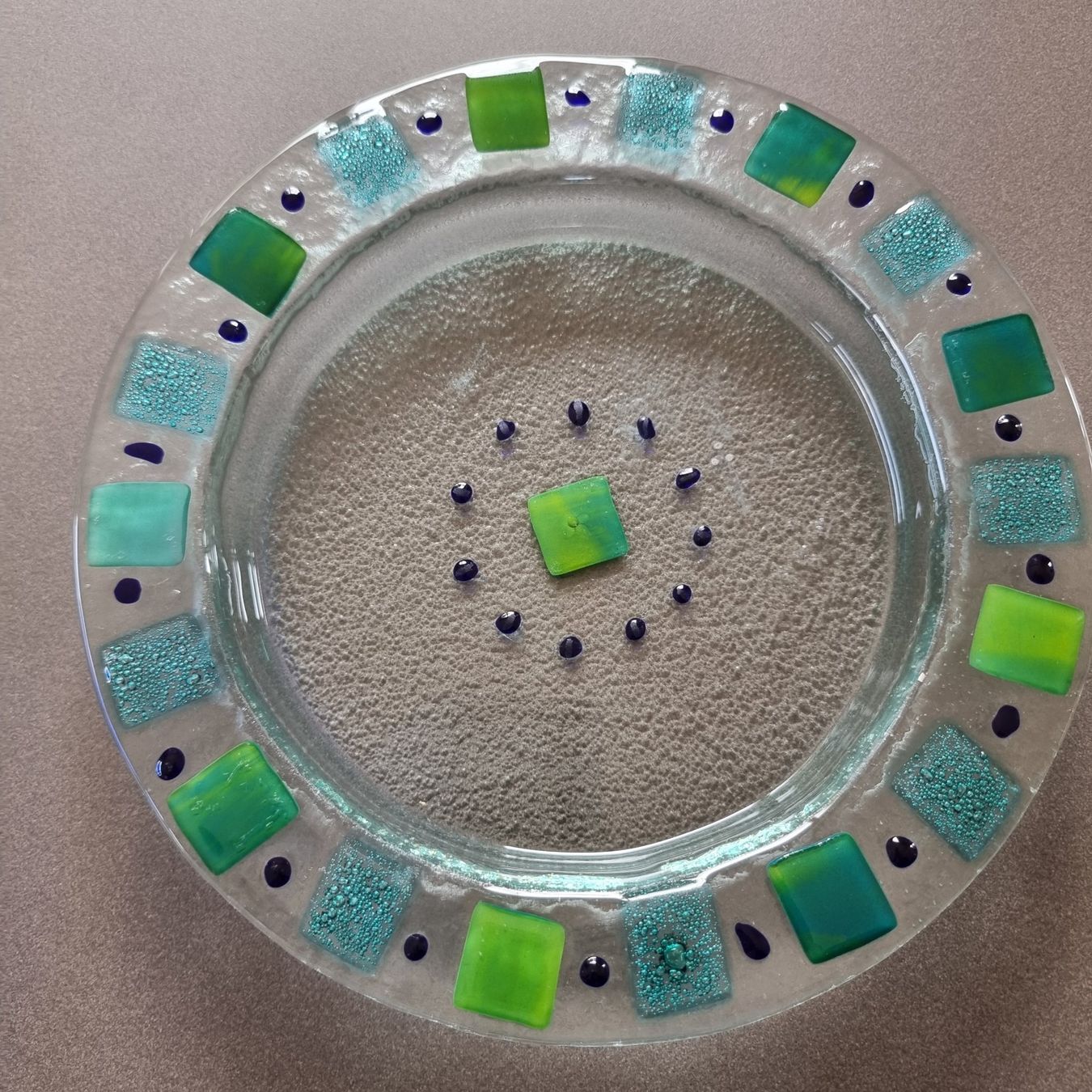 Piatti: Handgemachter glas teller deko, dessert – Usato da Gammen venduto da home_brocki