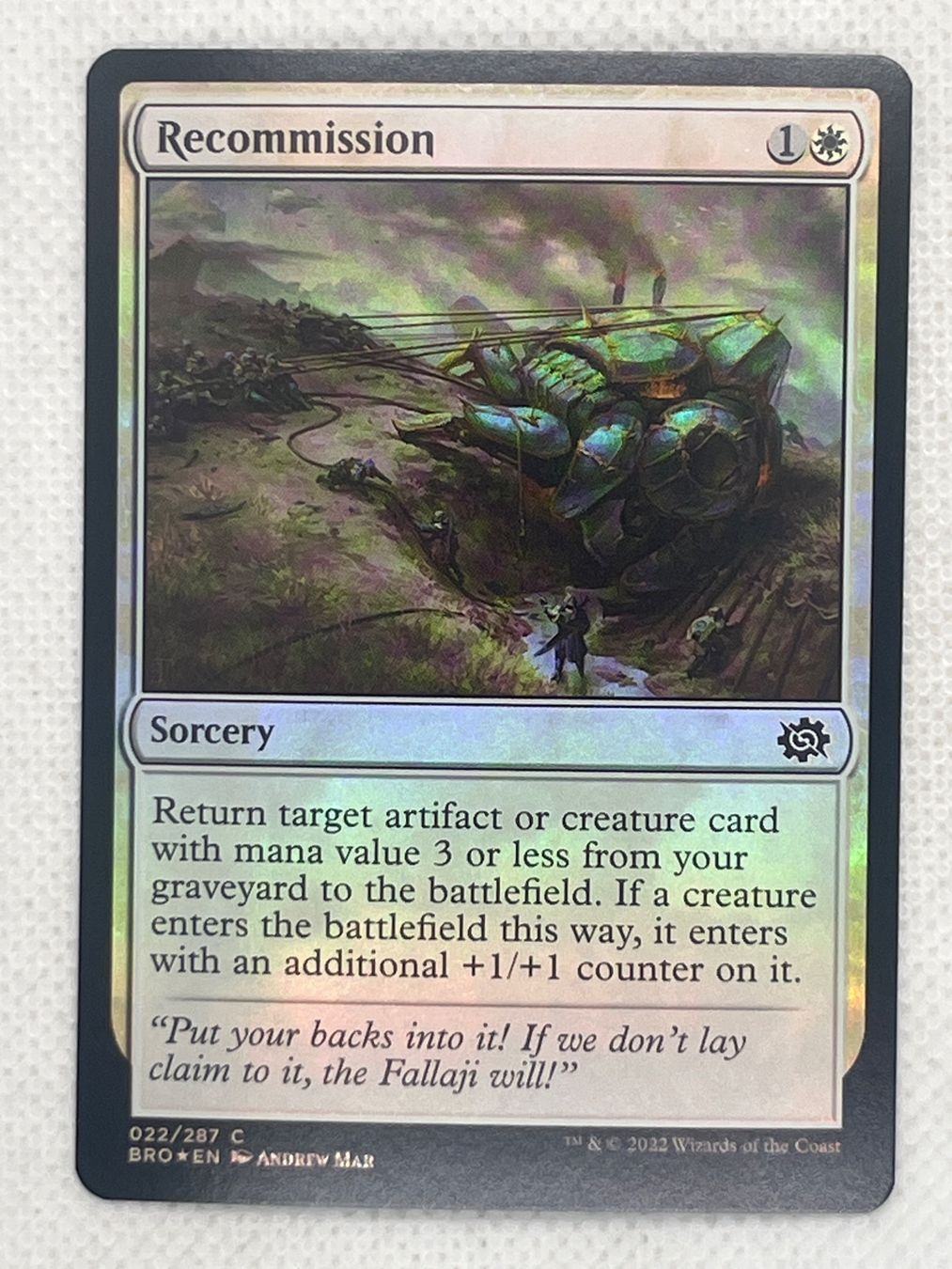 Magic The Gathering Carte collezionabili: Magic The Gathering: Recommission Foil – Usato da Hinterkappelen venduto da Kim1992