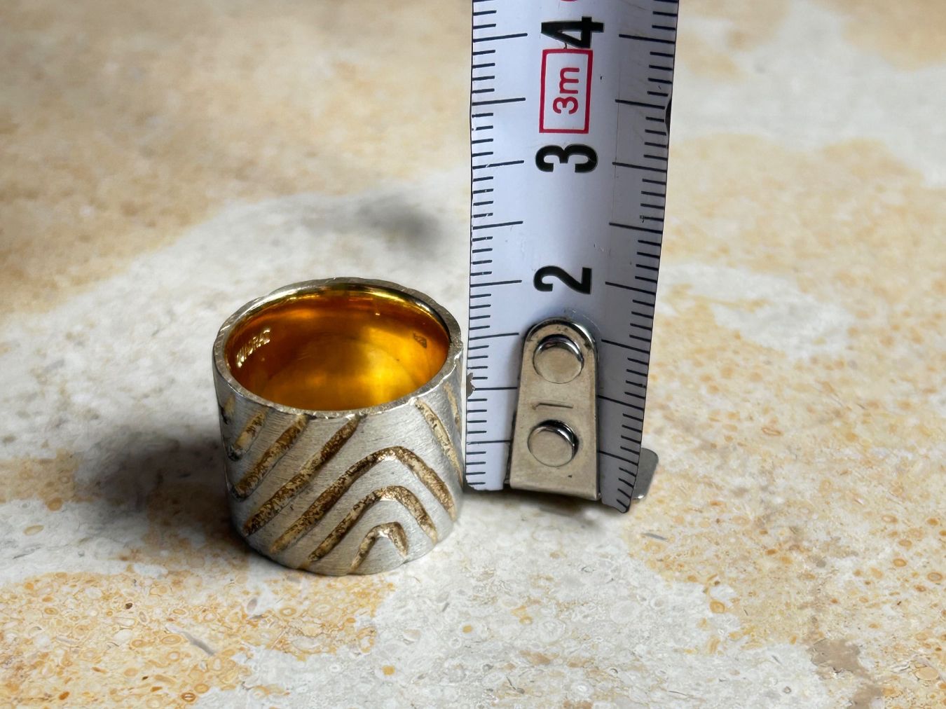 Anelli: Silber Ring Golden WAVES (52) – Usato da Laufen venduto da Bellebellezza 7