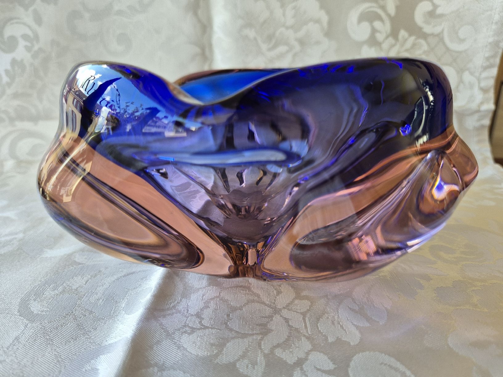 Murano Portacenere: Murano Aschenbecher blau-rosa – Usato da Eschlikon TG venduto da zuzanka80 9
