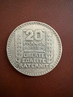 Pièce en argent 20 Francs 1933 Liberté Egalité Fraternité
