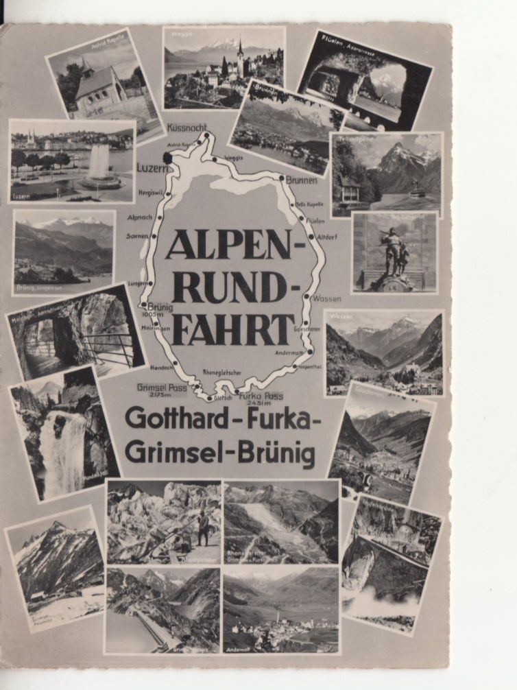Cartes postales: Alpenrundfahrt 1950 – D'occasion à Bürglen TG par StampGraf