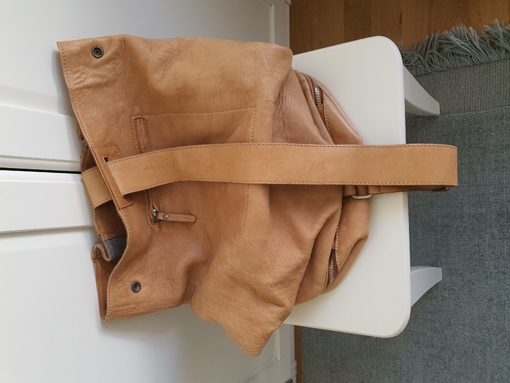 Brunello Cucinelli Rucksäcke: Brunello Cucinelli backpack light brown leather – Gebraucht aus Genève von gvokiii 1