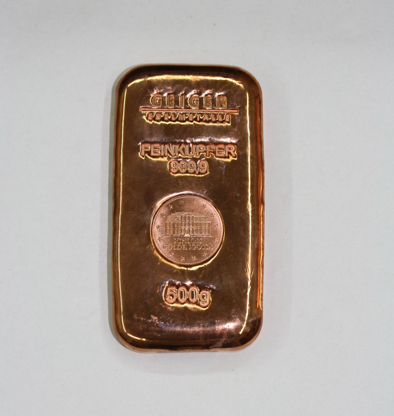Edelmetalle: 500 Gramm Kupferbarren – Neu (gemäss Beschreibung) aus Chur von Invinoveritas