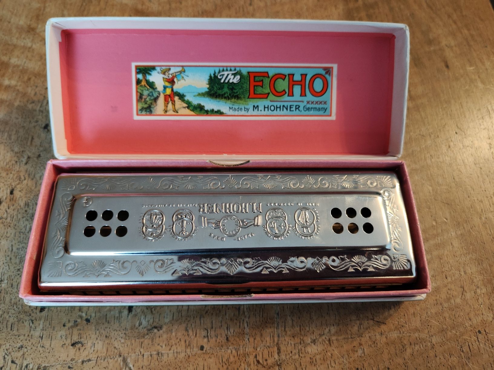 Hohner Strumenti musicali: Mundharmonika M. Hohner The Echo Harp – Usato da Zeglingen venduto da Vanillacoke 1