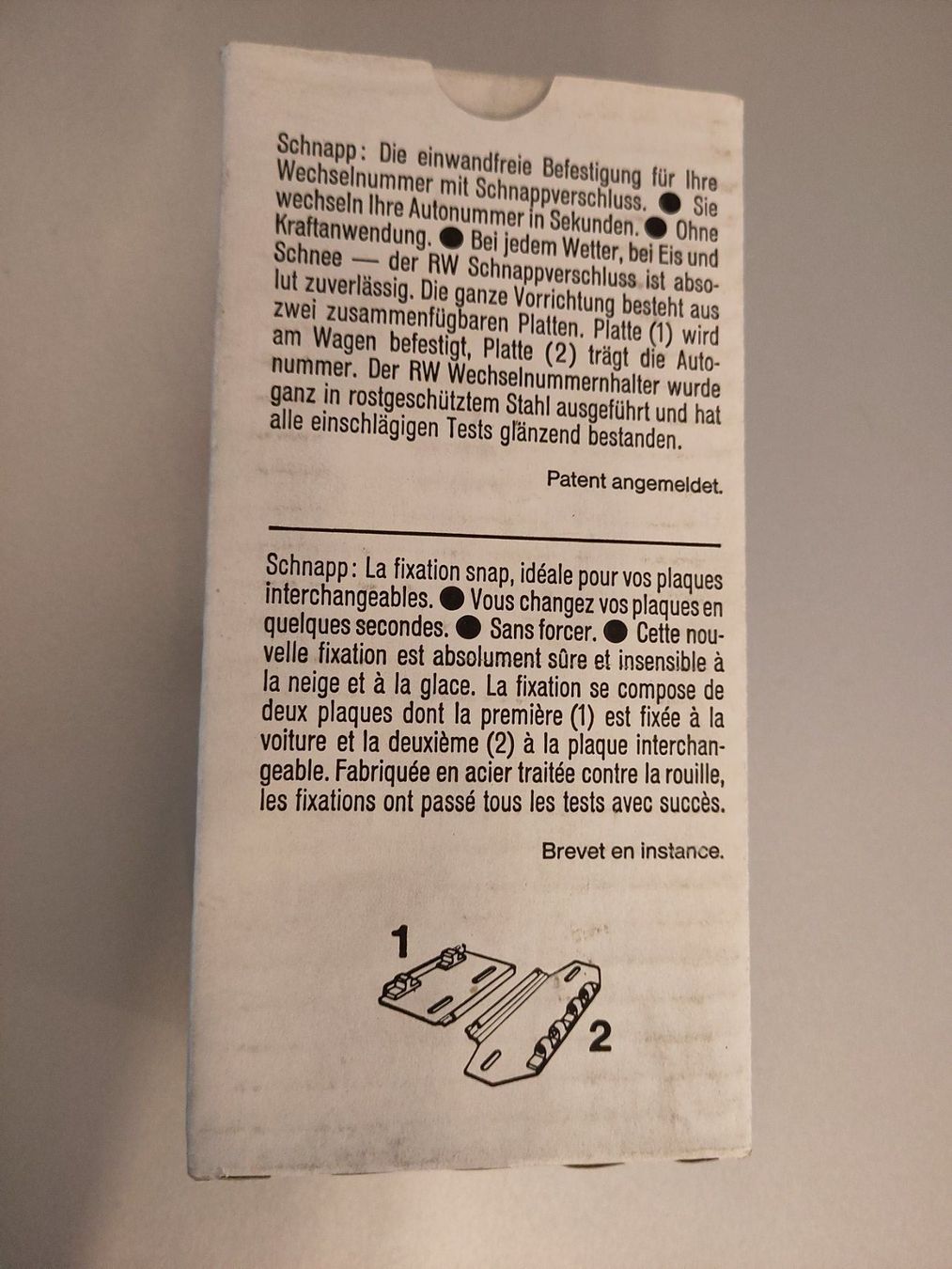 Alle Autoersatzteile: Wechselnummer-Halter Set Schnapp – Neu (gemäss Beschreibung) aus Bülach von Tiefschlaflos 5