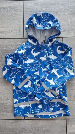 Regenjacke, Gr. 134, ungefüttert.
