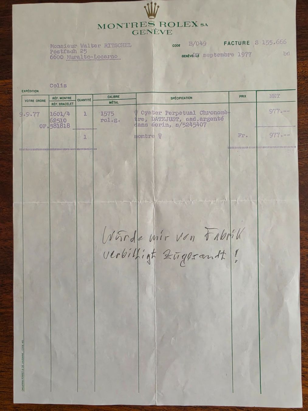 Documents: Rolex Artikel – D'occasion à Basel par Aspira 1