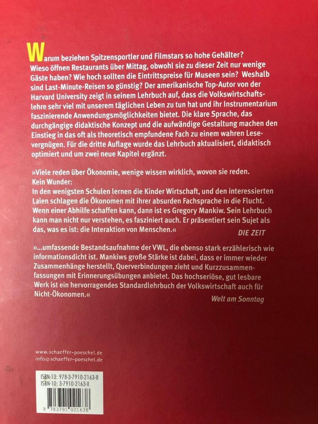 Libri: Fachbuch Volkswirtschaftslehre – Usato da Rothenthurm venduto da norvil61 1
