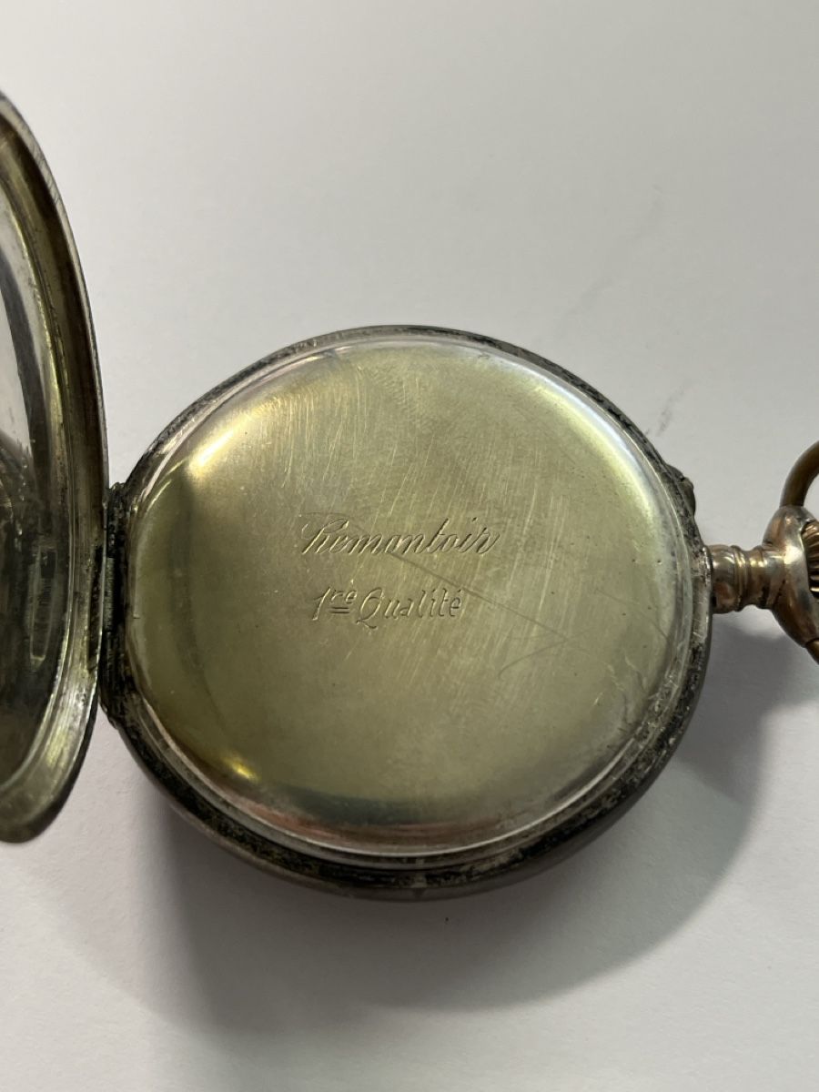 Montres: Antike Taschenuhr 0,800 Silber  – D'occasion à Rheineck par UhrenReinhardt 3