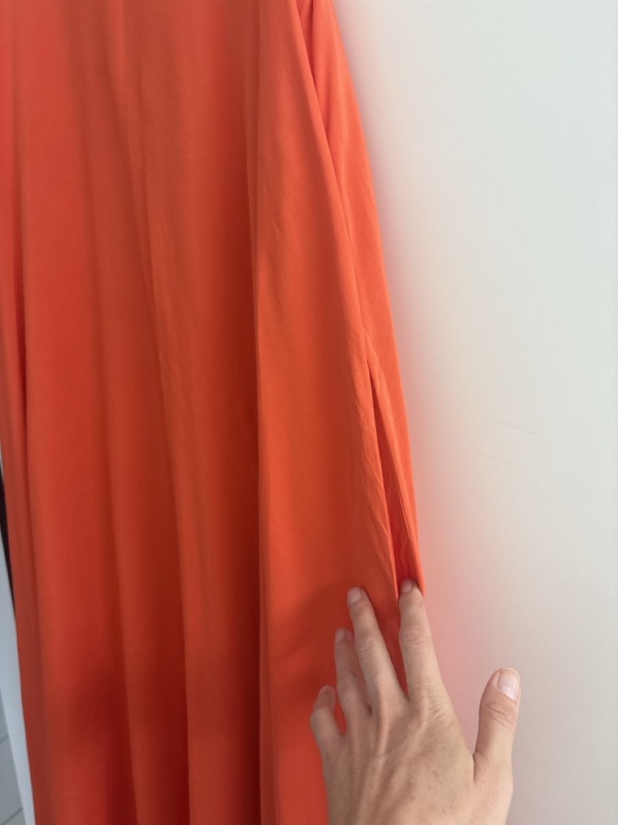 Hallhuber Vestiti: Sommerkleid orange ärmellos gebraucht – Usato da Kaiseraugst venduto da deb_998t 2