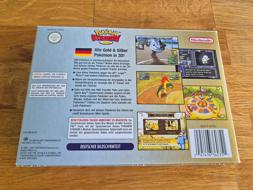 Nintendo Giochi: Nintendo 64 Pokémon Stadium 2 – Usato da Schenkon venduto da -Conker- 2