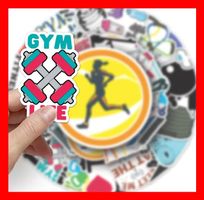 Gym Fitness Krafttraining Hanteln Whey 50 tlg Stickerset