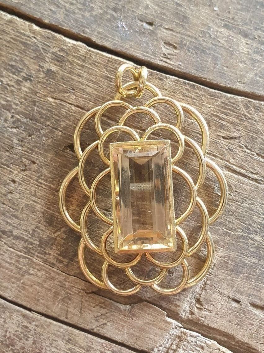Ciondoli: Handangefertigter Citrin Anhänger – Nuovo (secondo la descrizione) da Unterägeri venduto da Altgoldschmuck 6