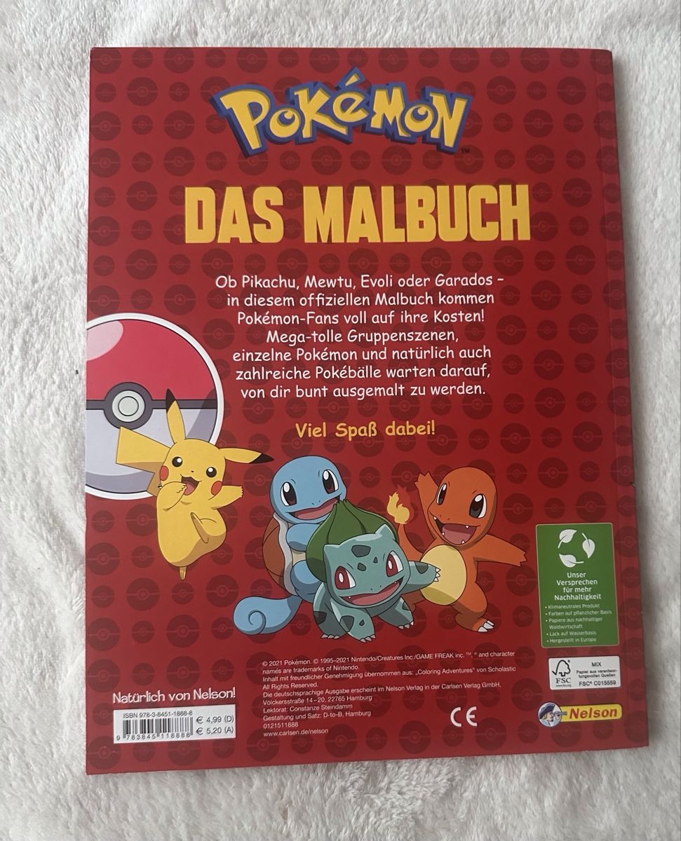 Bücher: Pokémon Das Malbuch – Gebraucht aus Glattbrugg von sab_989l 1