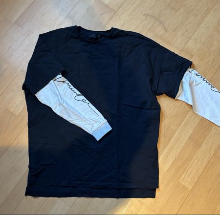 Langarmshirt schwarz Grösse S 