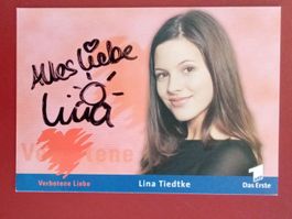 Lina Tiedtke Autogramm signiert Fotopostkarte 10x15cm