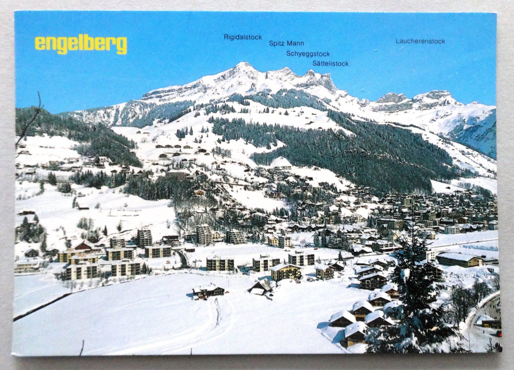 Ansichtskarten: Engelberg, Brunnigebiet mit Rigidalstöcke – Gebraucht aus Fétigny von Billy2miny