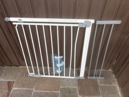 Treppenschutzgitter weiss mit Erweiterung gebraucht
