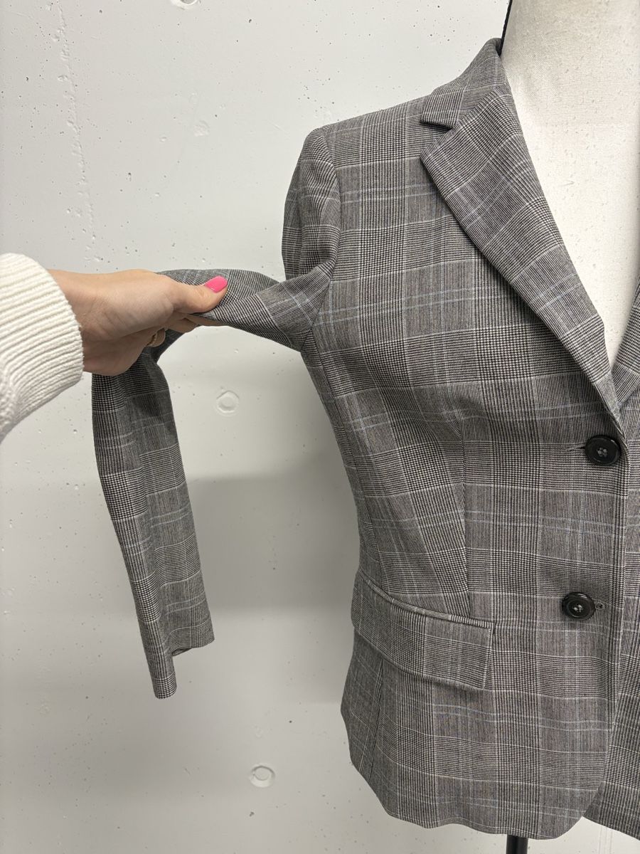 Jacken: Bernies Blazer Gr. 38, kariert grau schwarz – Neu (gemäss Beschreibung) aus Regensdorf von secondchancefashion 3