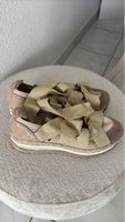 Espadrille compensées femme dorées taille 38 bon état