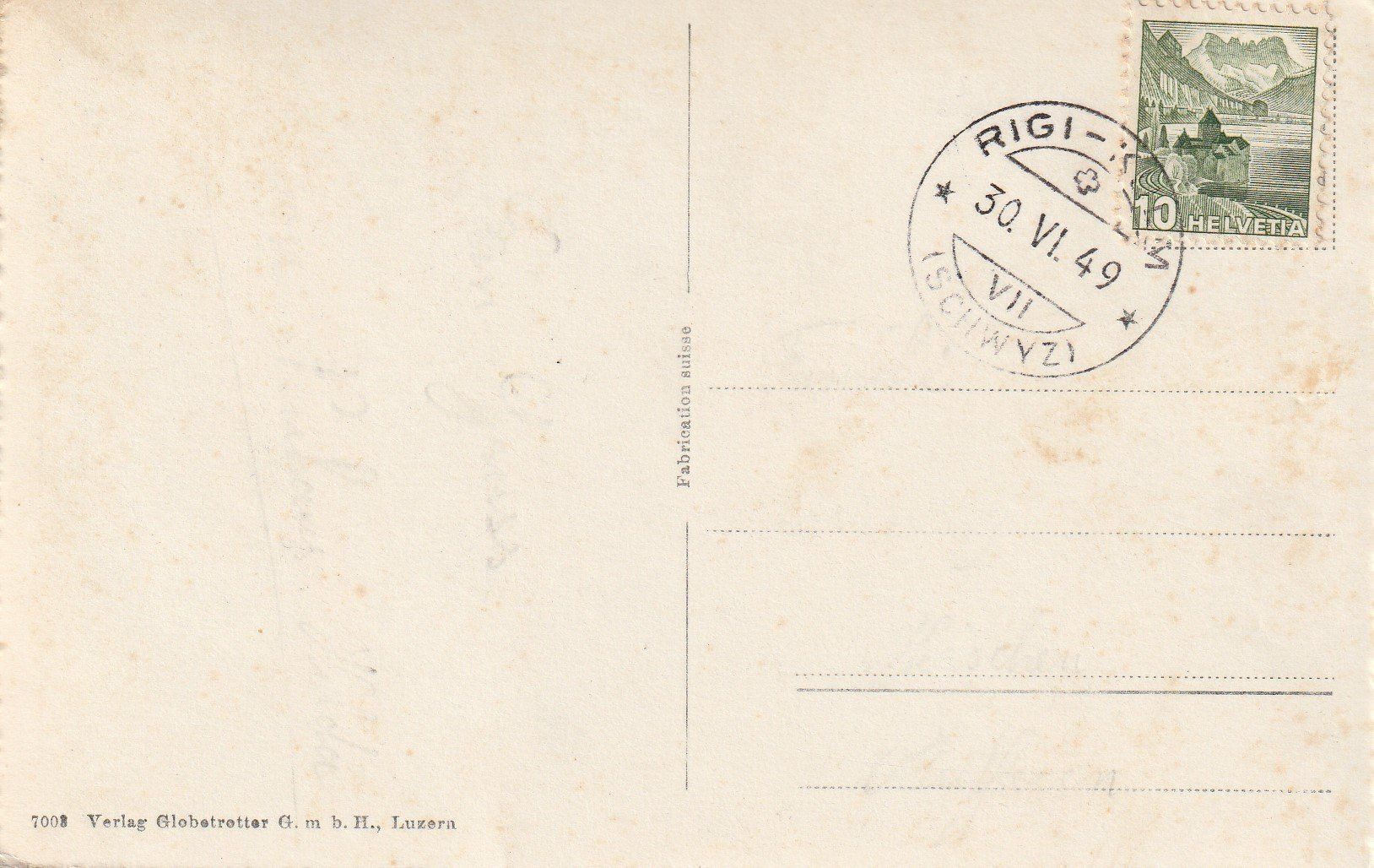 Cartoline postali: AK Rigi-Kulm gel. 30.6.1949 – Usato da Fribourg venduto da schnalla92 1
