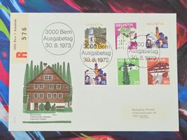CL28 Enveloppe + Timbre Suisse 1973