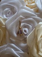 585 Anhänger in Gelbgold & Diamanten mit Edelsteine
